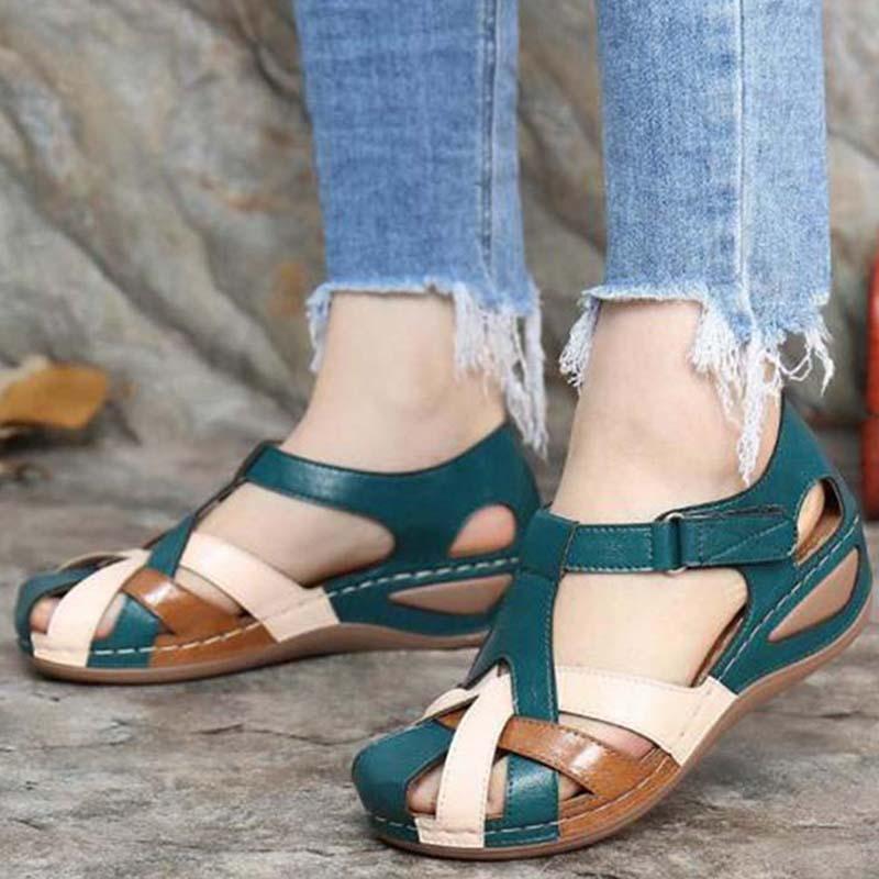 Alma | Sandalen mit gekreuztem Riemen – Vintage- und feminine Ausstrahlung