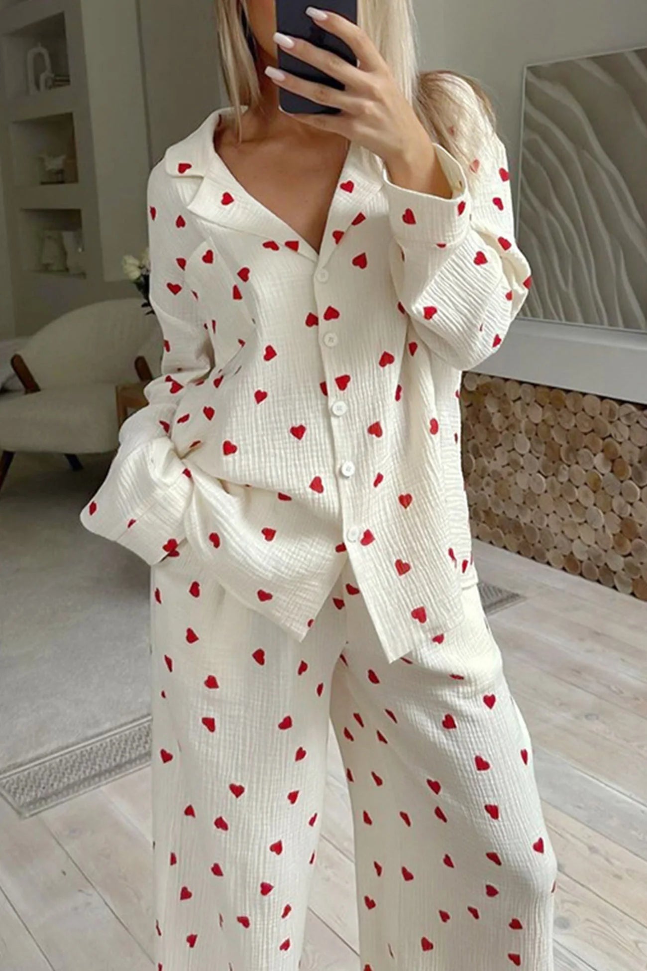 Rokia | Pyjama Femme À Boutons – Confort Et Tendresse