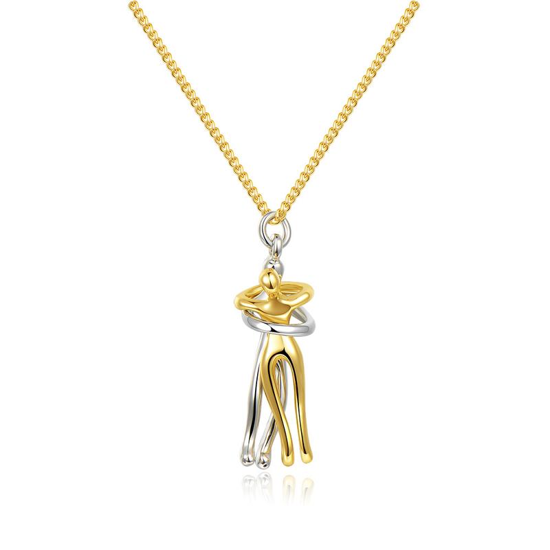 Lilou | Minimalist Intertwined Silhouettes Necklace