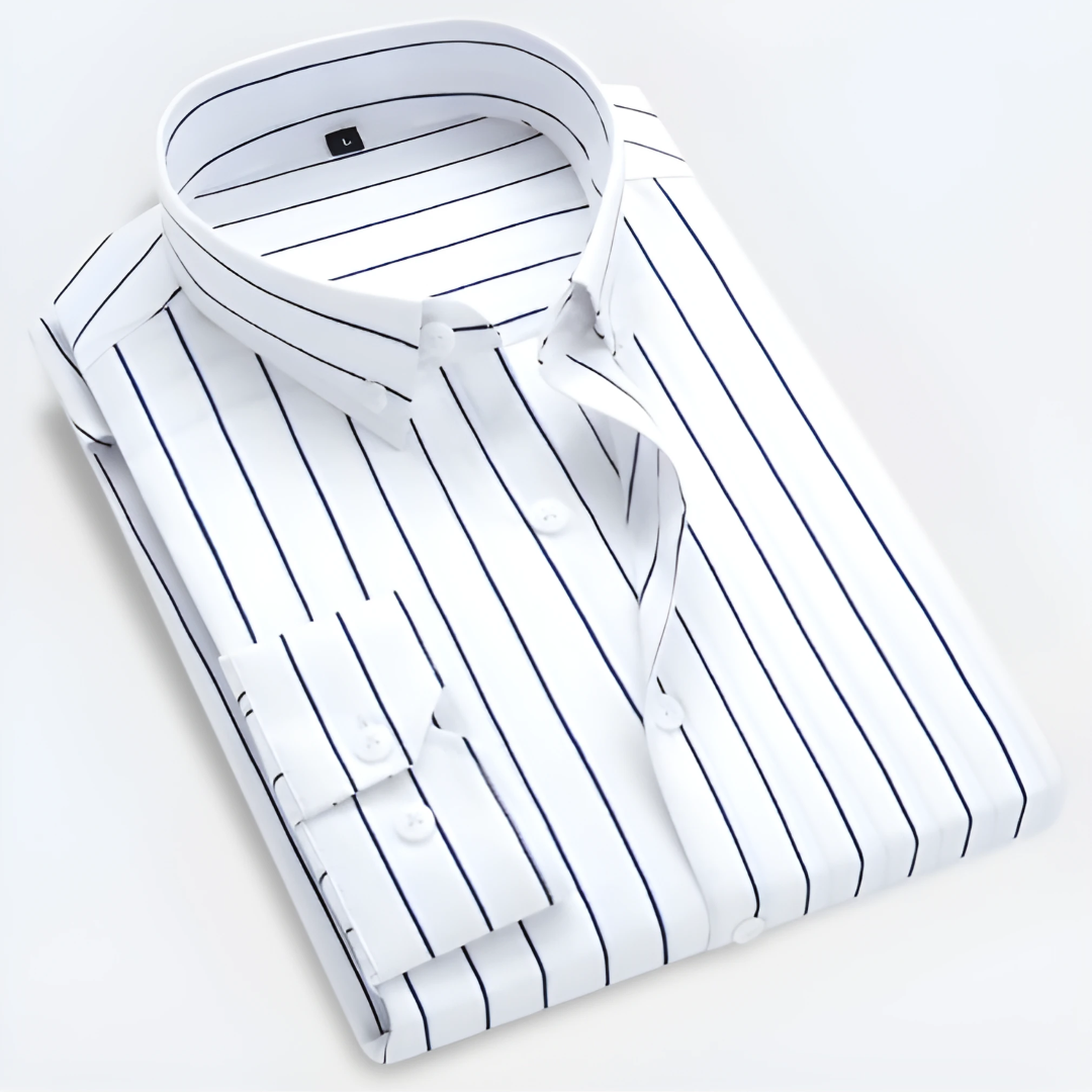 Idriss | Skjorte med Fine Striper – Slim Fit & Allsidig Stil