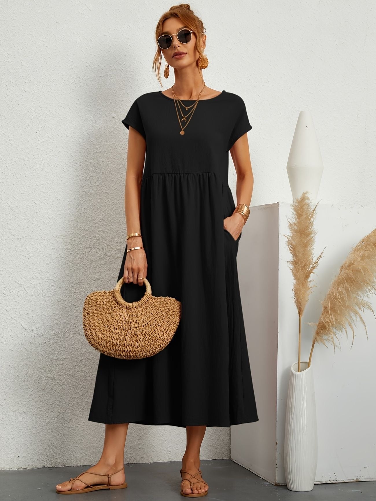 Elsa | Lang Kjole Dame For En Avslappet Eleganse