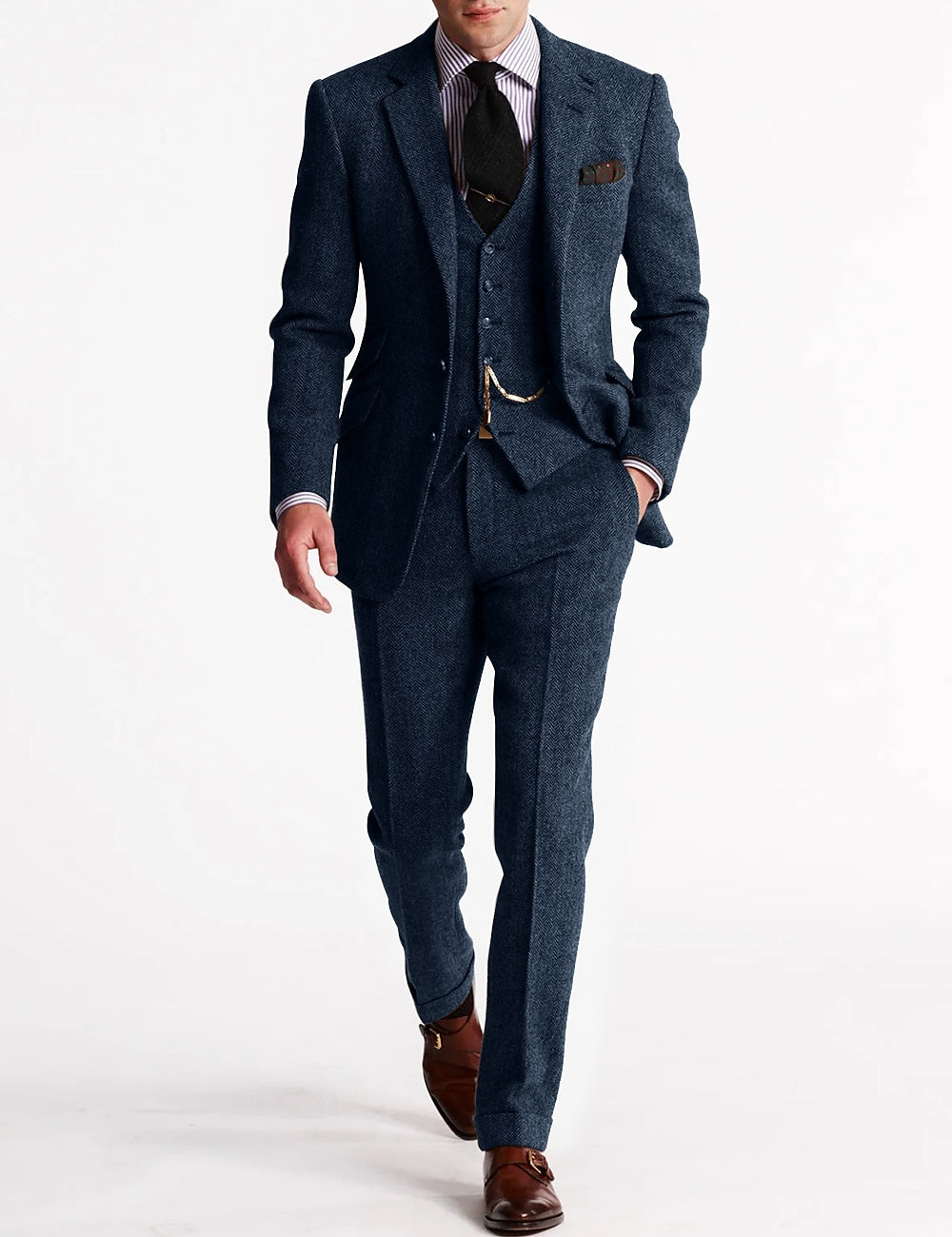 Amory | Herre Tre-delt Kostume – Raffineret Tweed