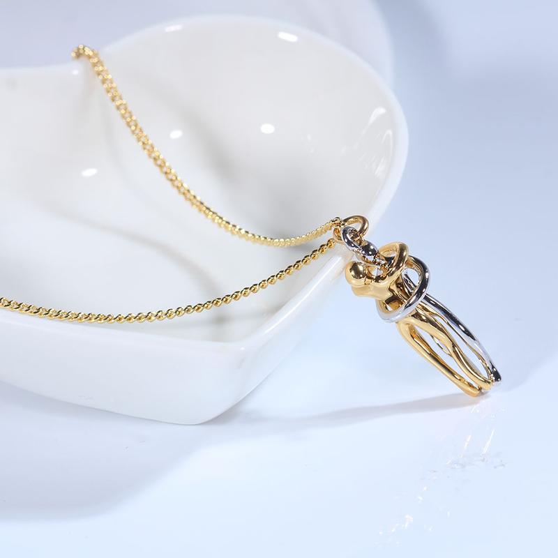 Lilou | Minimalist Intertwined Silhouettes Necklace