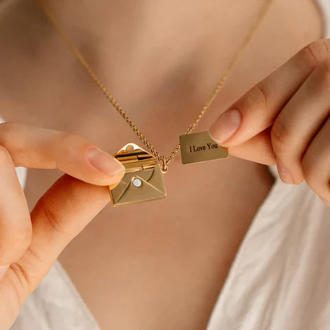Léna | Secret Letter Jewel – Necklace or Keychain
