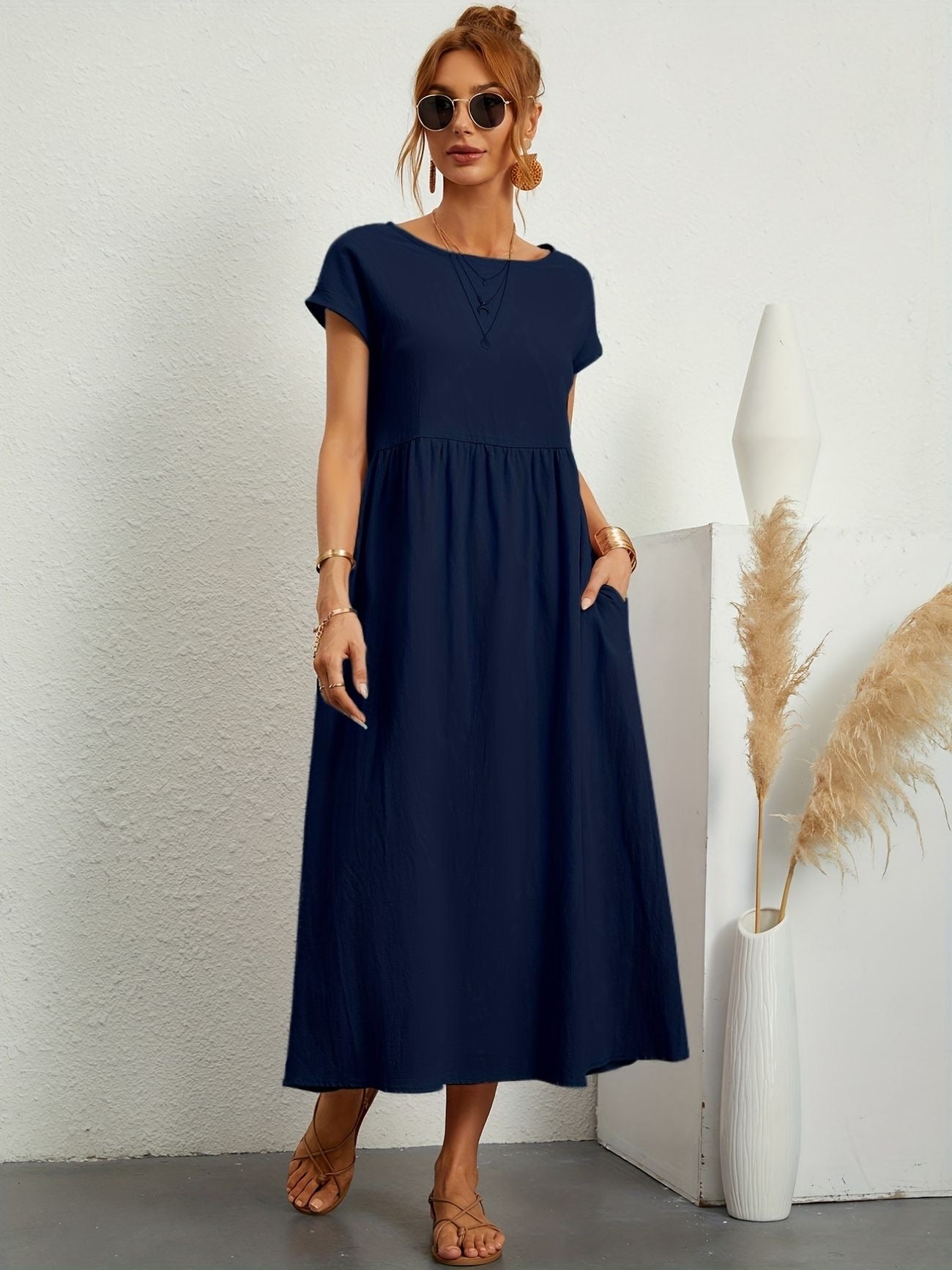 Elsa | Lang Kjole Dame For En Avslappet Eleganse