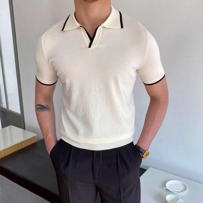 Divino | Polo Col V - Stile e Semplicità