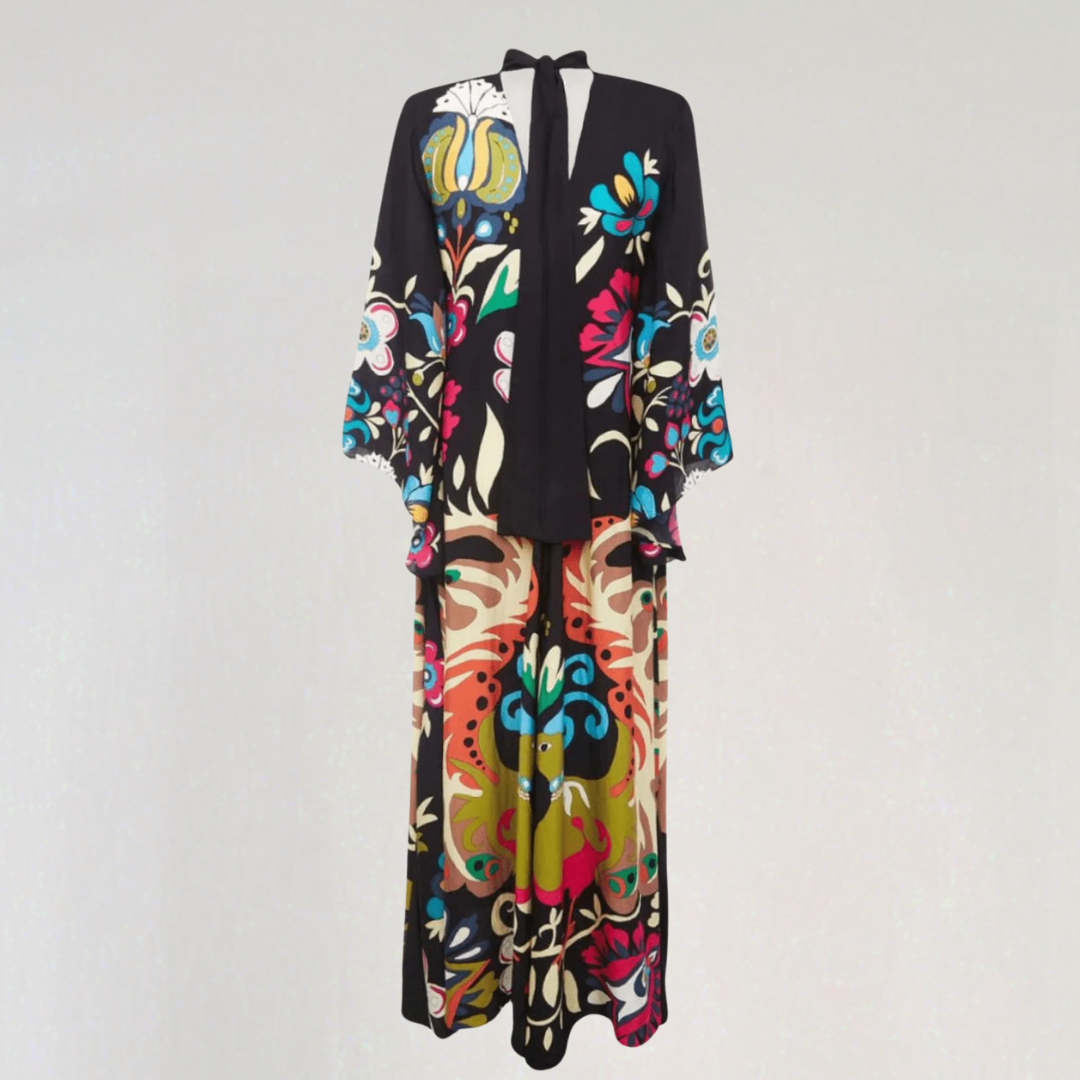 Djamila | Maxi Kaftan Mekko Boheemi – Rentoutunut ja Virtaava Eleganssi