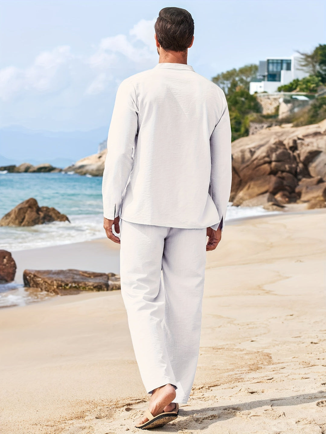 Nicolas | Set Boheemse Chic – Hoge Top & Vloeiende Broek