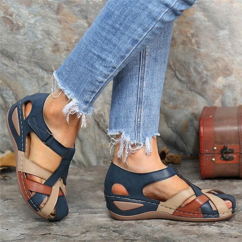 Alma | Sandalen mit gekreuztem Riemen – Vintage- und feminine Ausstrahlung