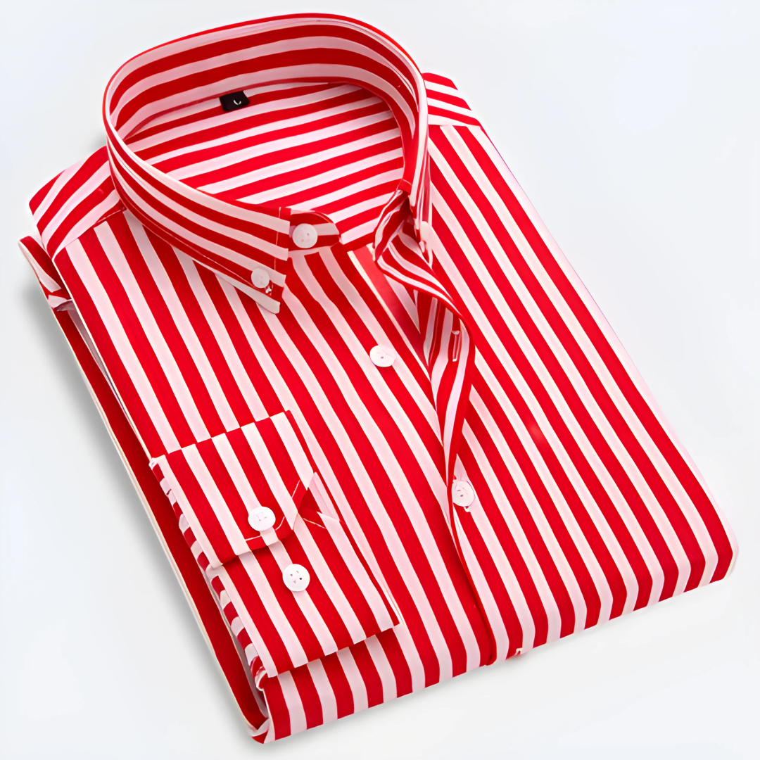 Idriss | Skjorte med Fine Striper – Slim Fit & Allsidig Stil