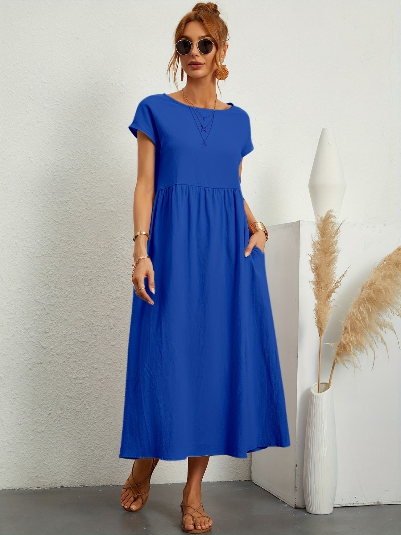 Elsa | Lang Kjole Dame For En Avslappet Eleganse