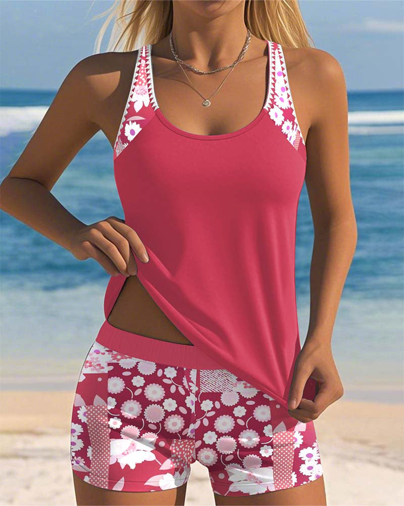 Samira | Ensemble Strand Frau - Blumenstil