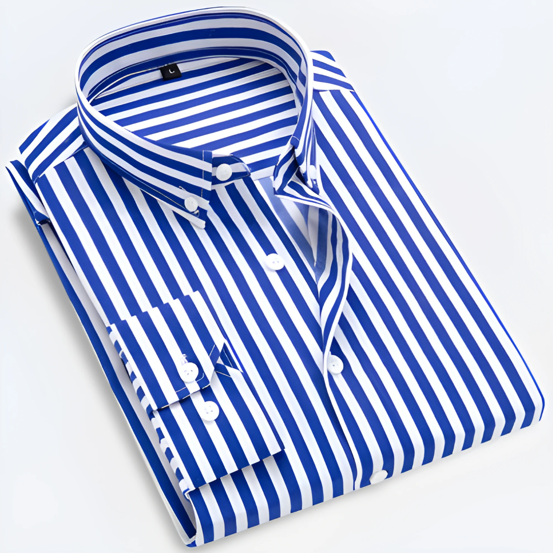 Idriss | Skjorte med Fine Striper – Slim Fit & Allsidig Stil