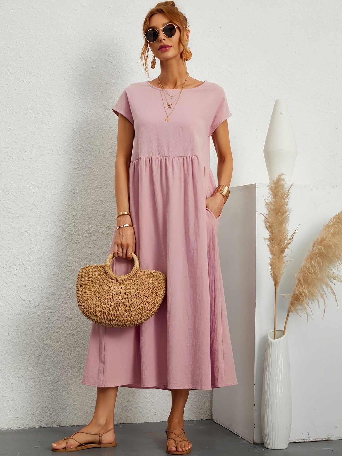 Elsa | Lang Kjole Dame For En Avslappet Eleganse