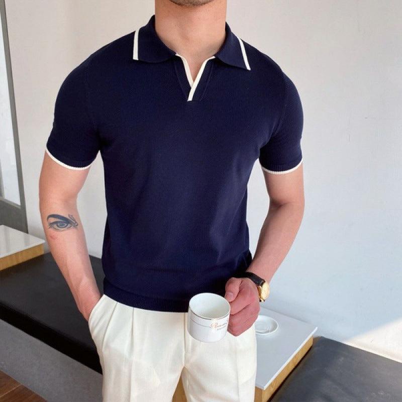 Divino | Polo Col V - Stile e Semplicità