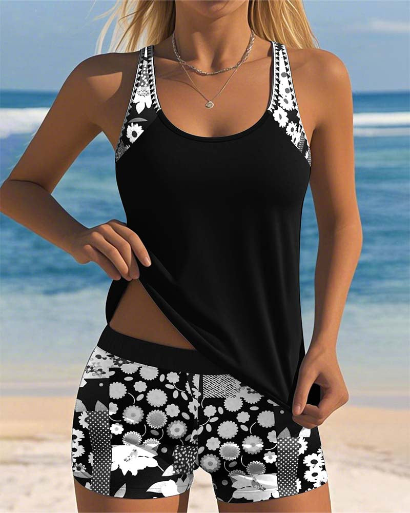 Samira | Ensemble Strand Frau - Blumenstil