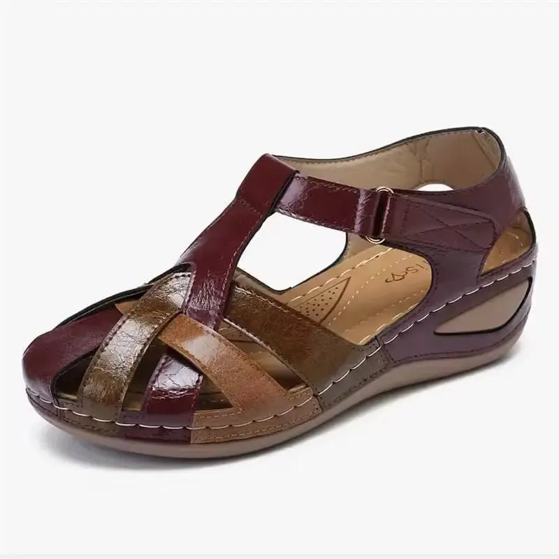 Alma | Sandalen mit gekreuztem Riemen – Vintage- und feminine Ausstrahlung