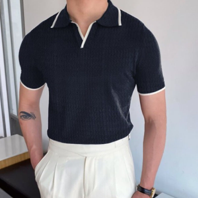 Divino | Polo Col V - Stile e Semplicità