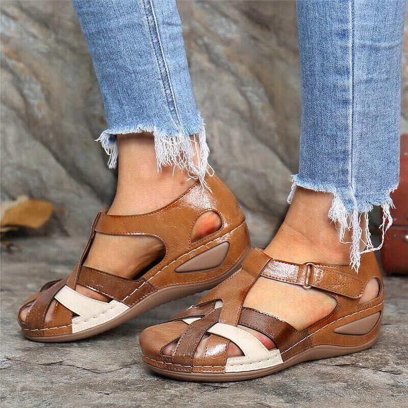 Alma | Sandalen mit gekreuztem Riemen – Vintage- und feminine Ausstrahlung