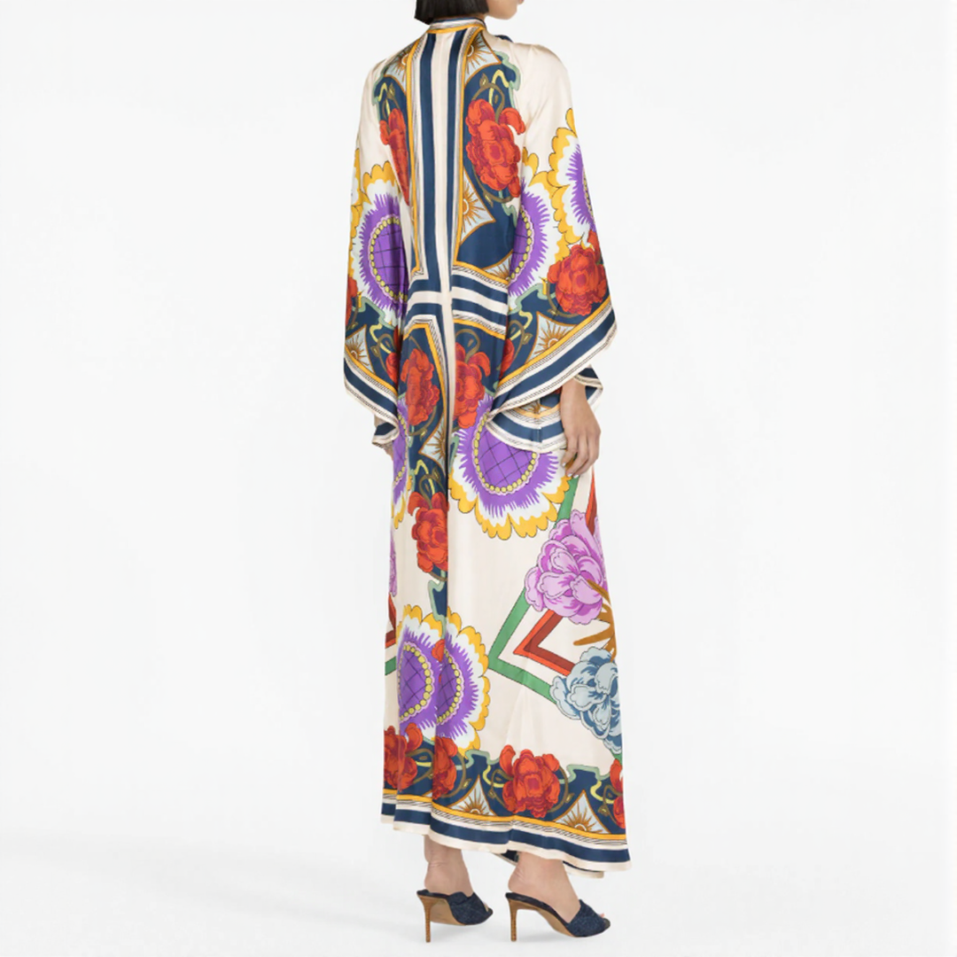 Djamila | Maxi Kaftan Mekko Boheemi – Rentoutunut ja Virtaava Eleganssi