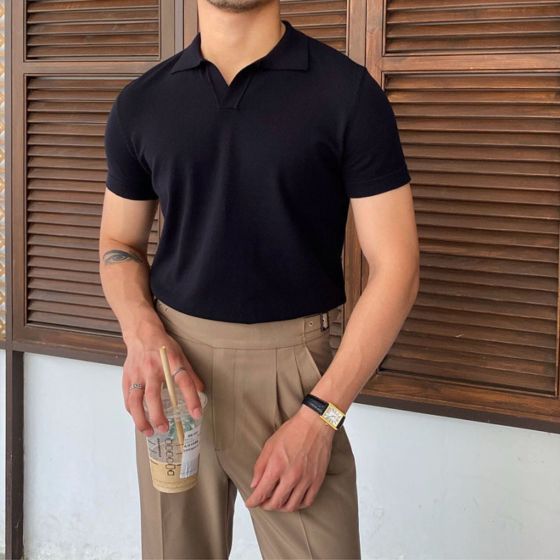 Divino | Polo Col V - Stile e Semplicità