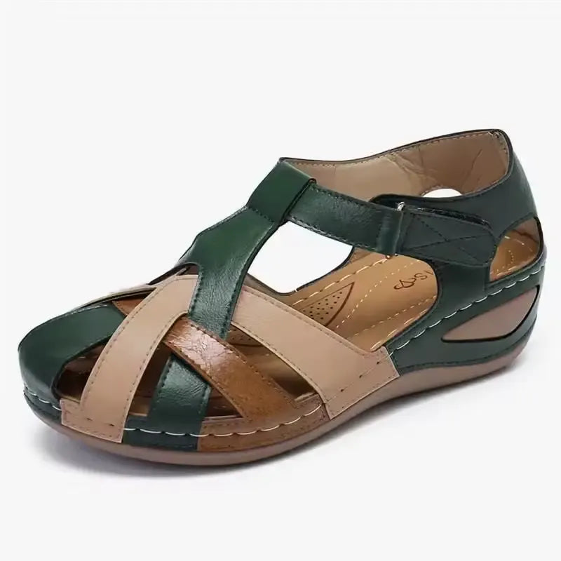 Alma | Sandalen mit gekreuztem Riemen – Vintage- und feminine Ausstrahlung