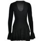 Candice | Mini Shimmer Dress with Flared Sleeves 