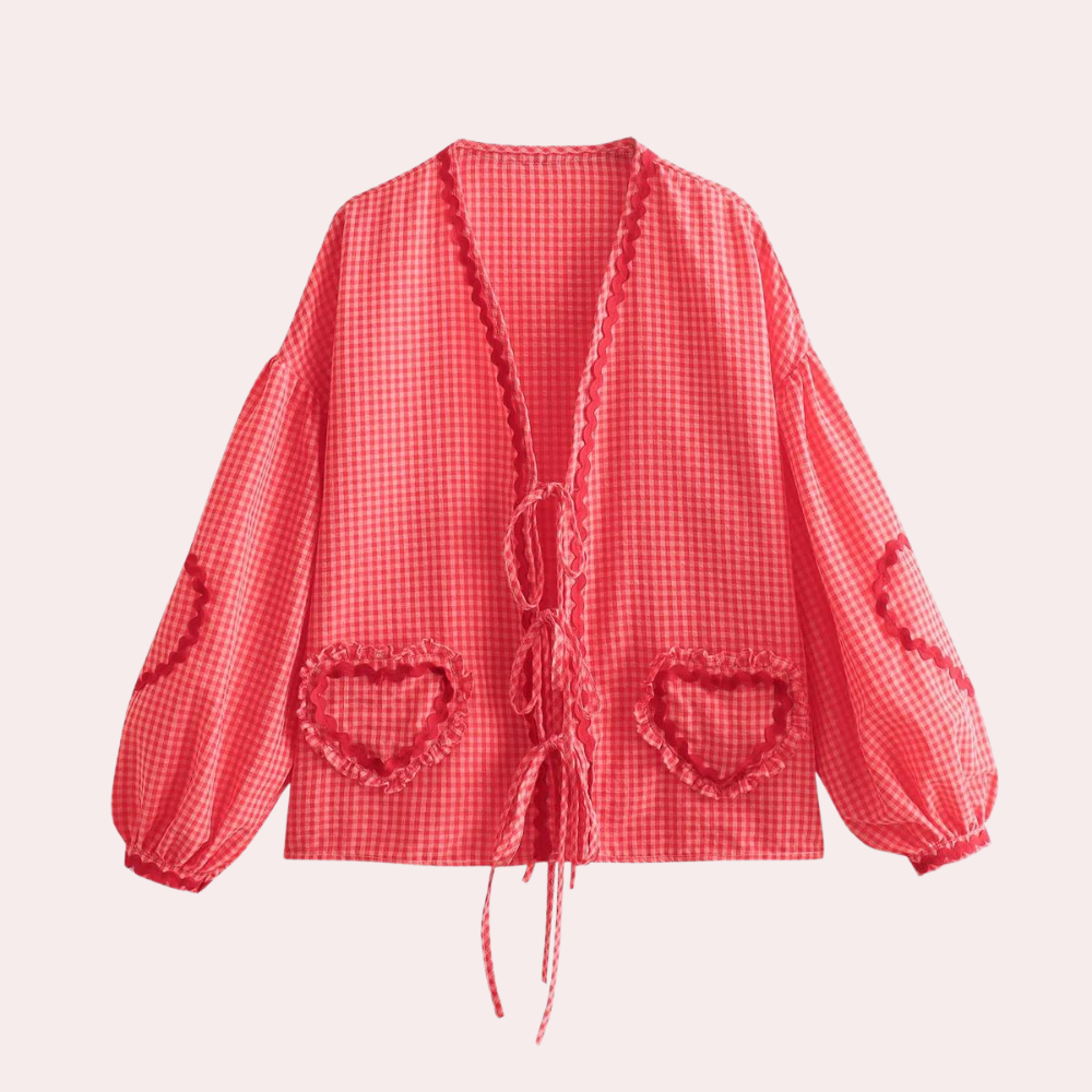 Claire | Camicia Dettaglio Cuore E Tocco Romantico 