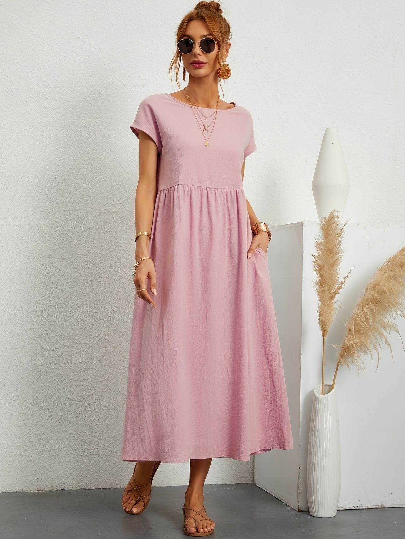 Elsa | Lang Kjole Dame For En Avslappet Eleganse 