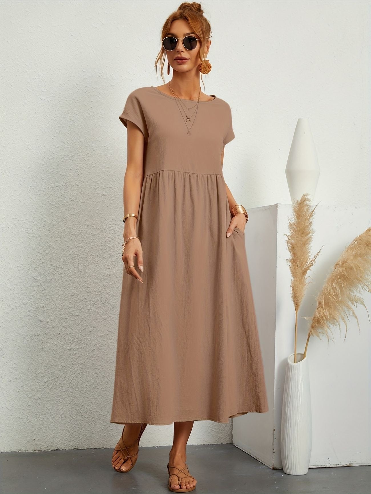 Elsa | Lang Kjole Dame For En Avslappet Eleganse 