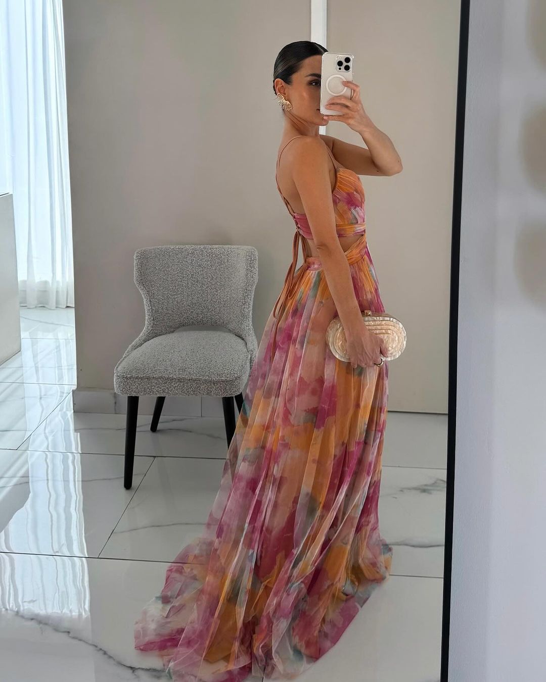 Samira | Lange Sommerkleid – Florale Frische und romantischer Stil 