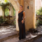 Mélinda | Asymmetrische Lange Jurk – Elegantie en Moderniteit 