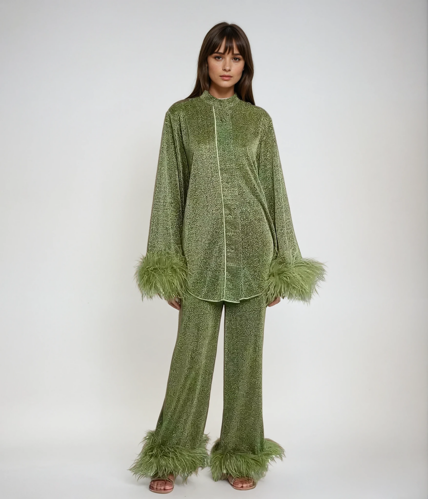 Oceana | Women's Set – Feather Detail and Trendy Style 