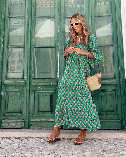 Paloma | Lång Ample Klänning - Sommarlook Och Total Avkoppling 