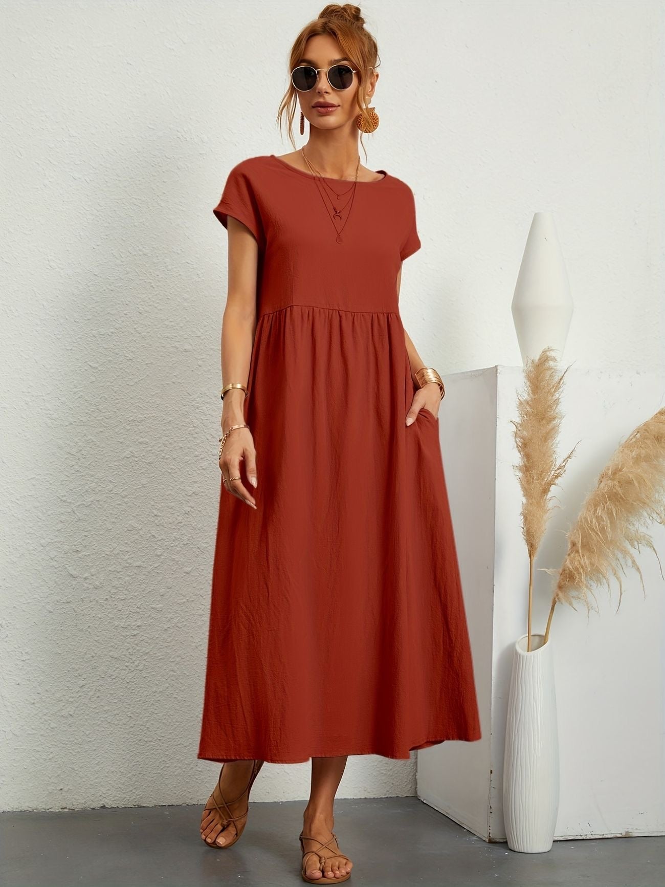 Elsa | Lang Kjole Dame For En Avslappet Eleganse 