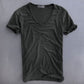 Robert | T-Shirt Mand V-Hals – Minimalistisk Og Tidøst 