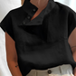Nour | Blusa Mujer Manga Corta Con Cuello Alto 