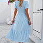 Sophie | Chic Bohemian Dress with Short Sleeves 