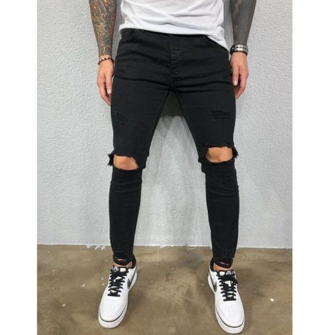 Fathi | Pantalon Déchiré Homme – Style Urbain Et Tendance