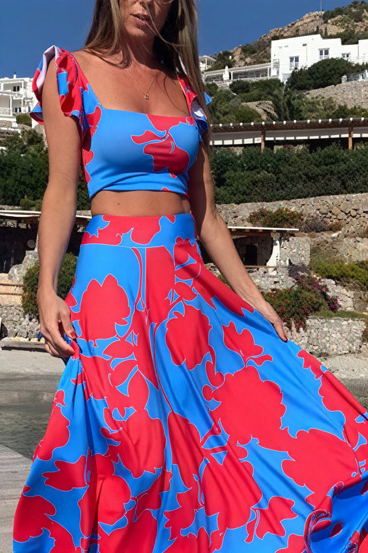 Joana | Ensemble Fleuri – Halenka a sukňa pre slnečný štýl 