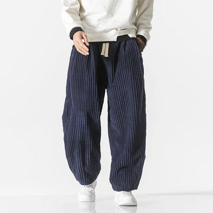 Théo | Pantalon Japonais En Tissu Côtelé