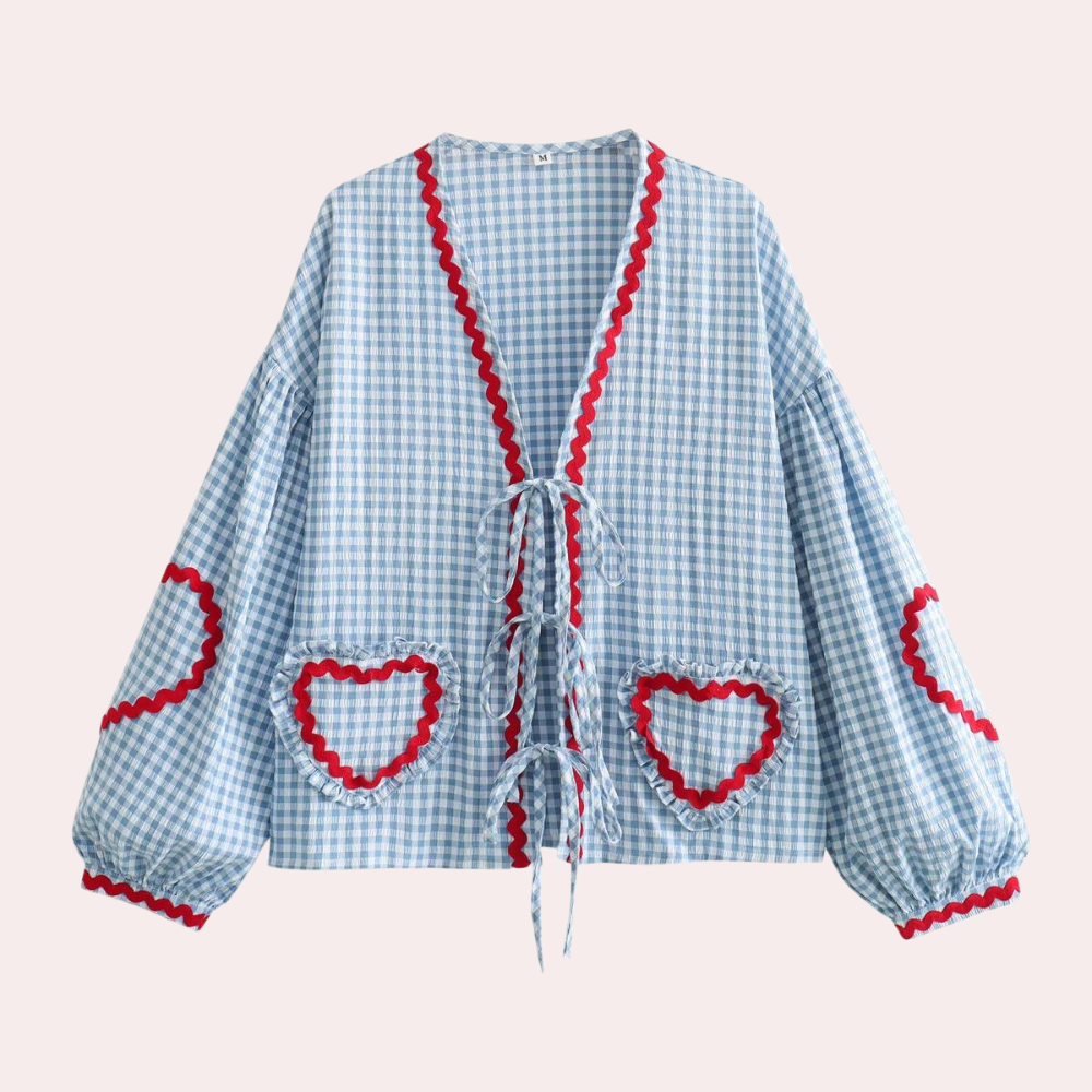 Claire | Camicia Dettaglio Cuore E Tocco Romantico 