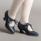 Margaux | Pantofi cu Toc Mic – Atitudine Vintage pentru un Aspect Unic 