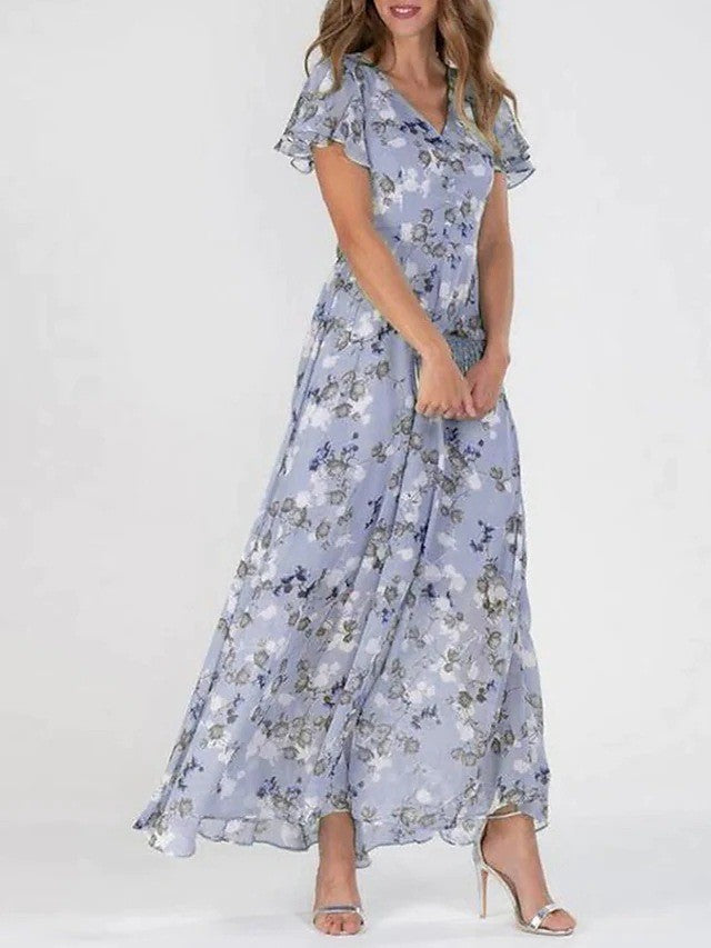 Lénaëlle | Długa Sukienka Boho – Styl Eteryczny i Wysmuklona Sylwetka 