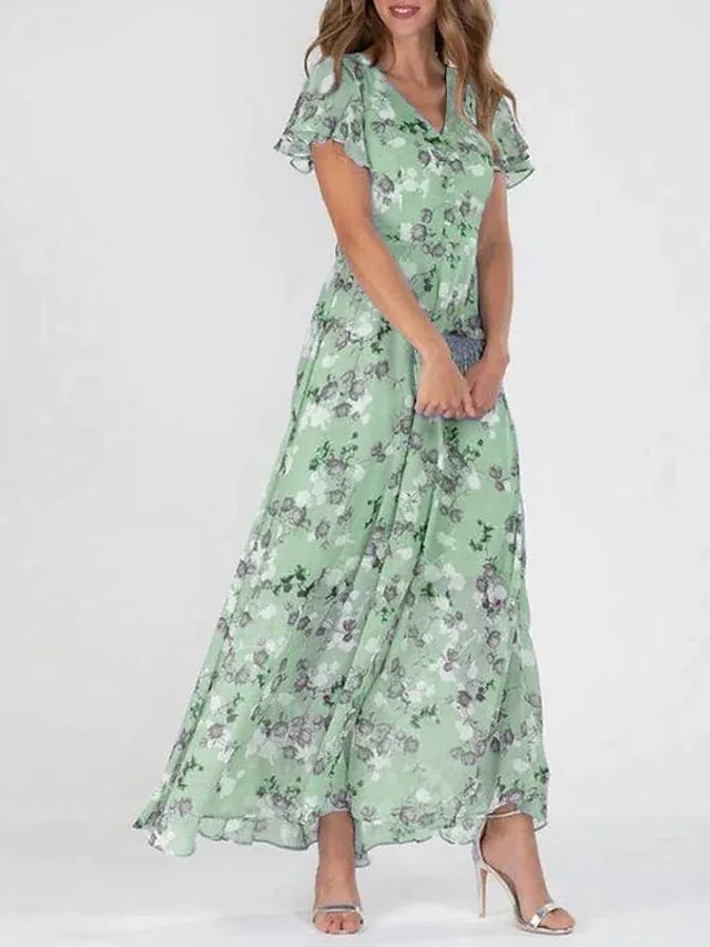 Lénaëlle | Długa Sukienka Boho – Styl Eteryczny i Wysmuklona Sylwetka 