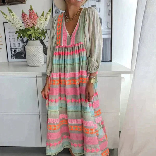 Yamina | Női Laid-back Ruha – Nyári Megjelenés és Természetes Elegancia 