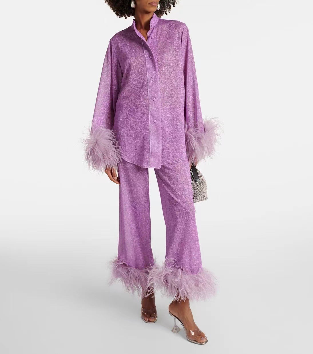 Oceana | Women's Set – Feather Detail and Trendy Style 