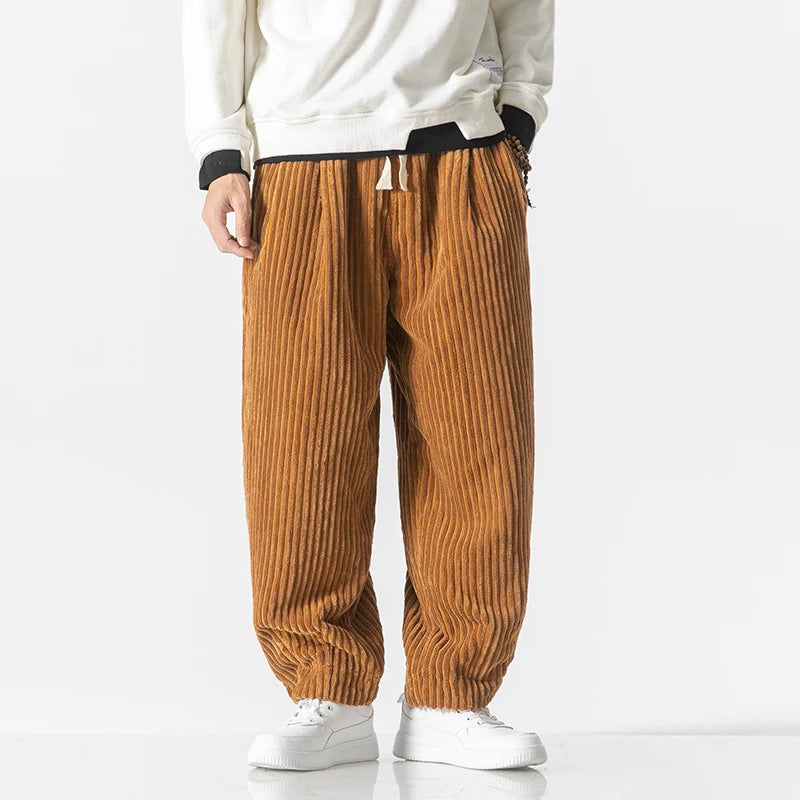 Théo | Pantalon Japonais En Tissu Côtelé