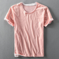Fabio | T-shirt met ronde hals en zichtbare mouwen 