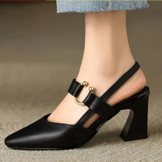 Sabine | Pantofi cu toc deschis – Elegant și sofisticat 